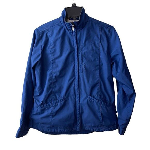 Nike Windbreaker Jacket Womens Size Small 4-6 Blue Full Zip Outdoor Athleisure - Picture 1 of 12
